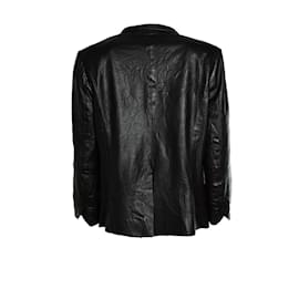 Zadig & Voltaire-Zadig & Voltaire, leather buttonless blazer-Black