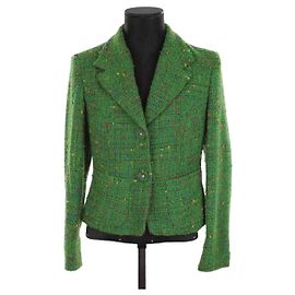 Versace Wolljacke Grün