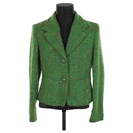 Versace-Jaqueta de lã-Verde