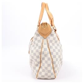 Louis Vuitton-Louis Vuitton Damier Azur Evora MM Handbag N41133-Beige