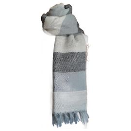 Loewe Bufanda de lana in Tonos Grises Grau