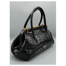 Prada-Bolso de Piel Negro-Black