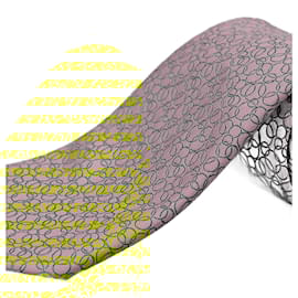 Hermès-Corbata Amarilla con Círculos-Yellow