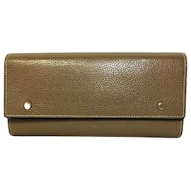 Céline-Céline Large Flap Wallet-Grey