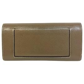 Céline-Céline Large Flap Wallet-Grey