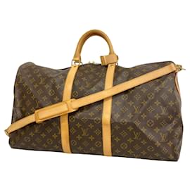 Louis Vuitton-Louis Vuitton Keepall Bandouliere 55-Brown