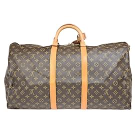 Louis Vuitton-Louis Vuitton Keepall Bandouliere 55-Castaño