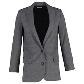 Zadig & Voltaire-Zadig & Voltaire Einreihiger Blazer aus grauer Wolle-Grau