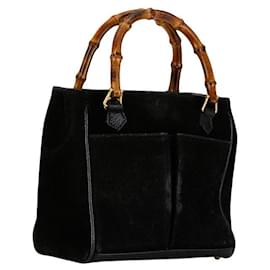 Gucci-Gucci Suede Bamboo Handbag Suede Handbag 1230316 in Good condition-Other