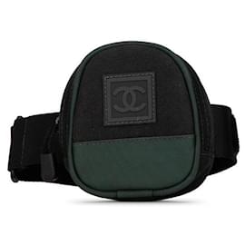 Chanel-Chanel 2003 Sports Line Arm Bag Bolso de tocador de lona en buen estado-Otro