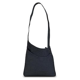 Hermès-Sac à épaule en toile Hermes Pansage-Bleu