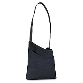 Hermès-Sac à bandoulière en toile Hermès Sac de Pansage en très bon état-Bleu