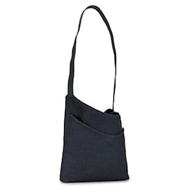 Hermès-Sac à épaule en toile Hermes Pansage-Bleu