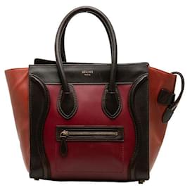 Céline-Sac à main en cuir Celine Micro Leather Bagage Tote en bon état-Autre