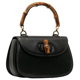 Gucci-Sac à main en cuir de bambou Gucci Sac à main en cuir 000 01 0633 en bon état-Autre