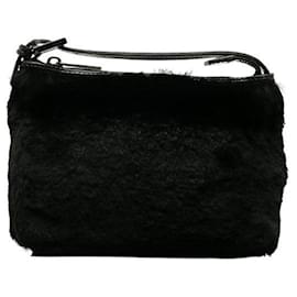 Fendi-Fendi Faux Fur Mini Handbag  Canvas Handbag 8N0001 in Good condition-Other