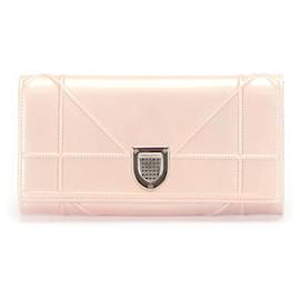 Dior-Dior クリスチャンディオール  ディオラマ チェーンウォレット  Enamel Crossbody Bag in Great Condition-Pink