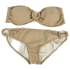 Autre Marque Non Signé / Unsigned swimwear T.FR 38 Polyester Beige