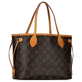 Louis Vuitton-Monograma marrón de Louis Vuitton Neverfull PM-Castaño