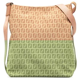 Fendi-Sac à bandoulière Fendi Zucchino marron-Marron,Autre