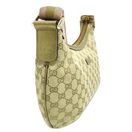 Gucci-Gucci Brown GG Canvas Web Crossbody Bag-Marron,Autre