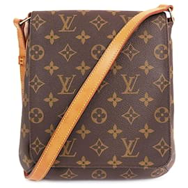 Louis Vuitton-Correa Corta De Salsa De Musette Marrón Louis Vuitton-Castaño