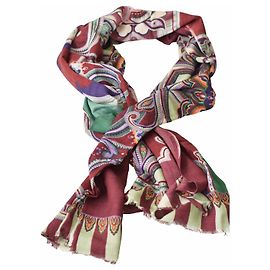 Autre Marque Sciarpa Bella Ballou in lana Paisley multicolore Multicolore