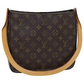 Louis Vuitton-LOUIS VUITTON Monogram Looping MM Shoulder Bag M51146 LV Auth am6277-Monogram