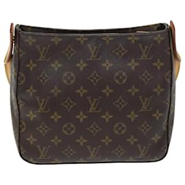 Louis Vuitton-Bolsa de ombro LOUIS VUITTON Monograma Looping MM M51146 LV Auth am6277-Monograma