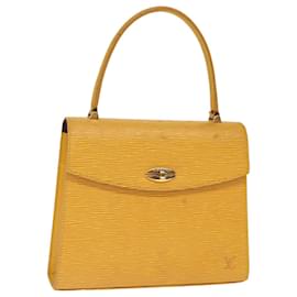 Louis Vuitton-Bolsa de mão LOUIS VUITTON Epi Malesherbes Tassili Amarelo M52379 LV Auth ep4320-Outro