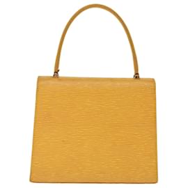 Louis Vuitton-Bolsa de mão LOUIS VUITTON Epi Malesherbes Tassili Amarelo M52379 LV Auth ep4320-Outro