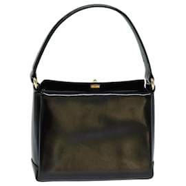 Gucci-GUCCI Hand Bag Patent leather Black 000 110 0907 auth 74593-Black