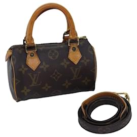 Louis Vuitton-Bolsa de mão LOUIS VUITTON Monogram Mini Speedy M41534 LV Auth bs14228-Monograma