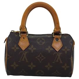 Louis Vuitton-Bolsa de mão LOUIS VUITTON Monogram Mini Speedy M41534 LV Auth bs14228-Monograma