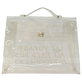 Hermès-HERMES Vinyl Kelly Hand Bag Vinyl Clear Auth 75238-Other