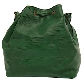 Louis Vuitton-LOUIS VUITTON Epi Petit Noe Shoulder Bag Green M44104 LV Auth 75182-Green