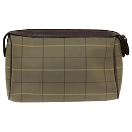 Autre Marque-Burberrys Nova Check Clutch Bag Lona Bege Auth bs14803-Bege