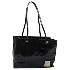 Fendi-FENDI Tote Bag Émail Noir Auth bs14475-Noir