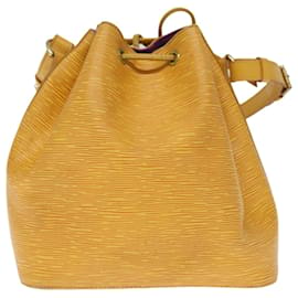 Louis Vuitton-LOUIS VUITTON Epi Petit Noe Shoulder Bag Tassili Yellow M44109 LV Auth 75186-Other