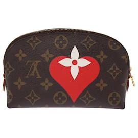 Louis Vuitton-LOUIS VUITTON Monogramm Game On Pochette Kosmetiktasche PM M80283 LV Auth 75153-Monogramm