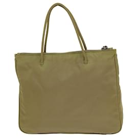 Prada-Prada Tote Bag Nylon Bege Auth 75578-Bege