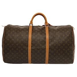 Louis Vuitton-Louis Vuitton Monogram Keepall 60 Boston Bag M41422 LV Auth am6273-Monogram