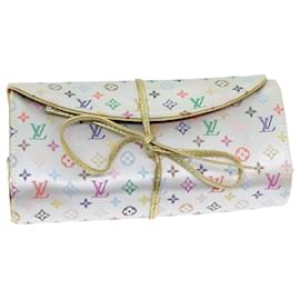 Louis Vuitton-LOUIS VUITTON Trousse Bijou Pliable Multicolore Boîte Blanc M92047 Auth LV 74441UNE-Blanc