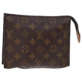 Louis Vuitton-Louis Vuitton Monogram Poche Toilette 19 Pouch M47544 LV Auth am6269-Monogram