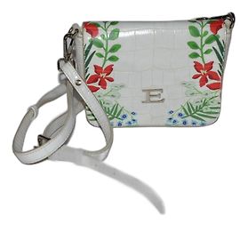 Borsa a tracolla Ermanno Scervino bianca multicolore ecopelle Bianco Multicolore