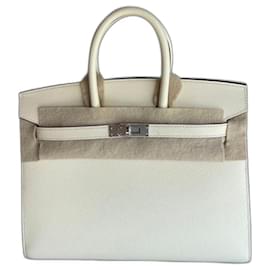 Hermès-Sacs à main-Blanc cassé