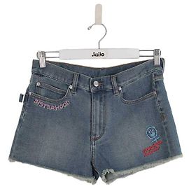 Zadig & Voltaire Mini shorts de algodão Azul