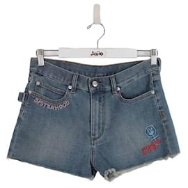 Zadig & Voltaire-Cotton mini shorts-Blue