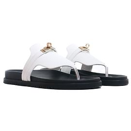 Hermès HERMES  Sandals T.eu 38.5 leather White