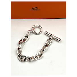 Hermès-Pulsera HERMÈS-Plata